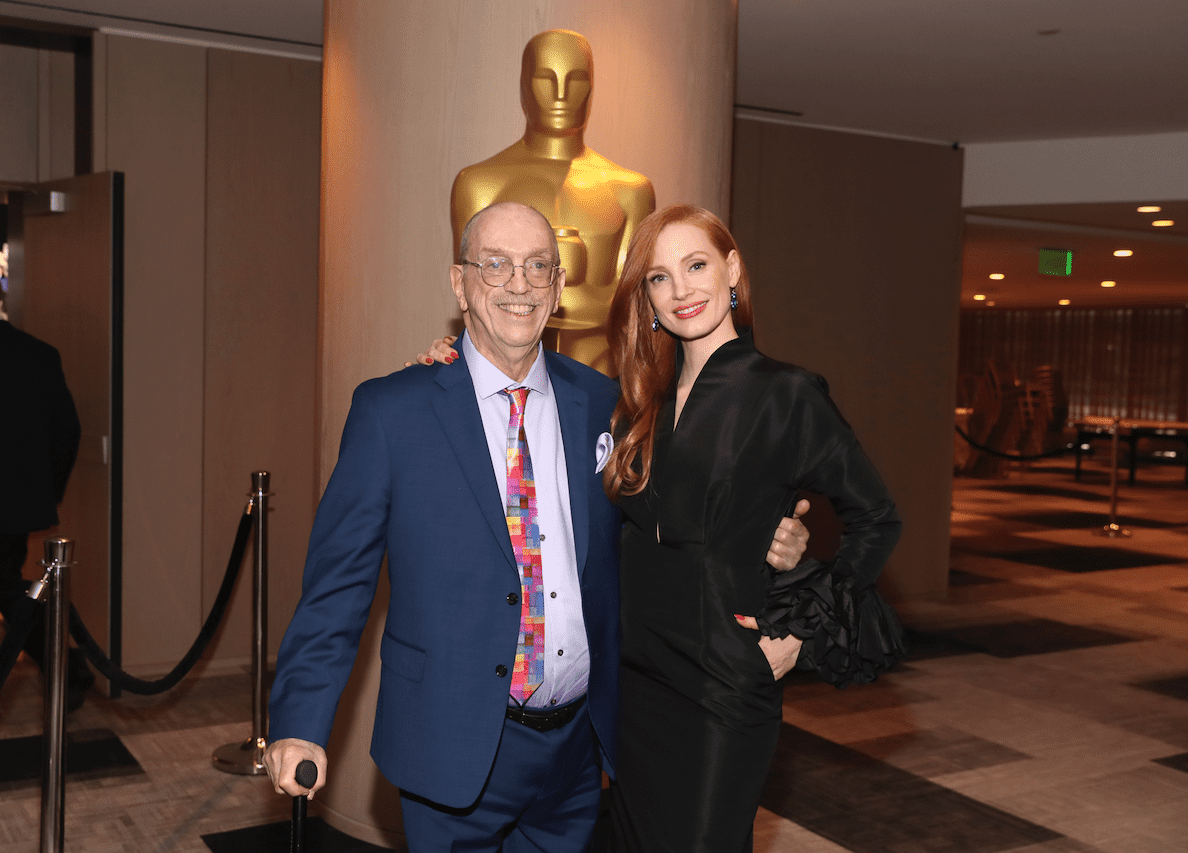 Steve Pieters y Jessica Chastain.