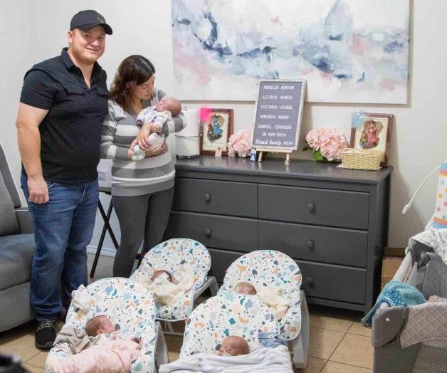 Nacen quintillizos en una familia de Pharr