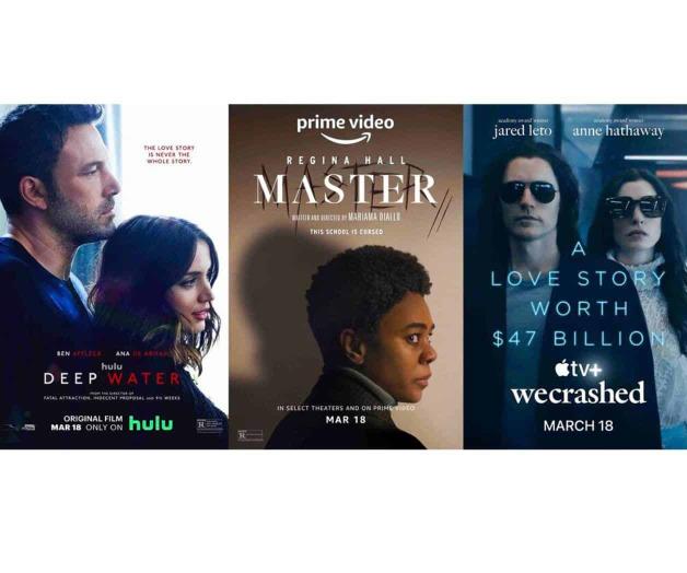 Próximos estrenos: Deep Water, WeCrashed y Rosalía