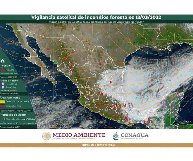 Enfocan vigilancia satelital a incendios en Tamaulipas