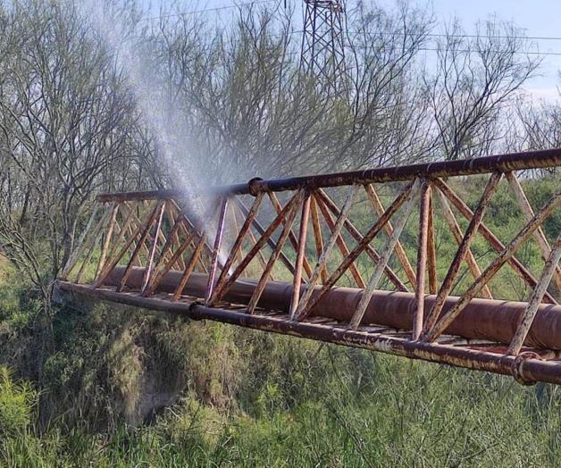 Reparan ducto de agua