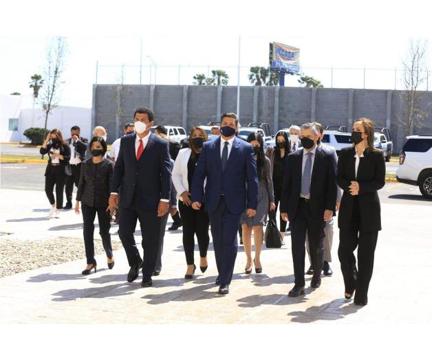 Supervisa Gobernador edificación de Complejo de Seguridad en Matamoros