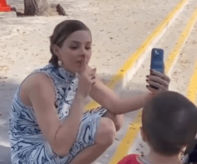 Así trató Mariana Rodríguez a un niño detrás de cámaras...