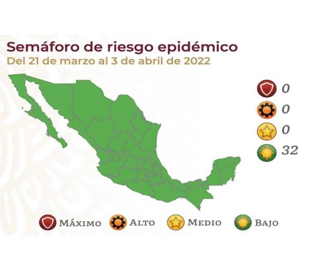 Todo México regresa a semáforo verde por Covid-19