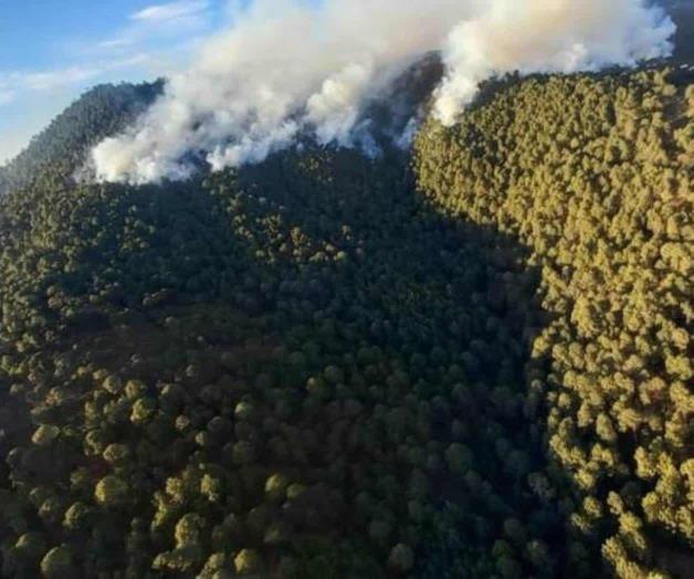 Controlan incendio de 3 días en Mazamitla