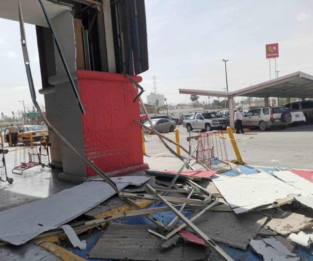 Fuertes vientos causan destrozos en Reynosa