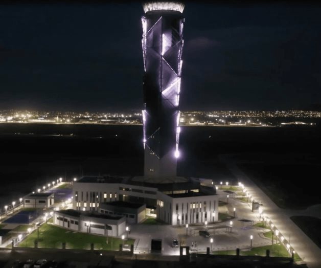 Torre de Control del AIFA inspirada en el Macuahuitl