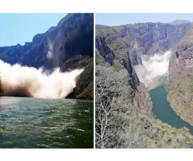 Provoca sismo derrumbe en el Cañón del Sumidero