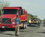 Reparan carretera de San Fernando a China