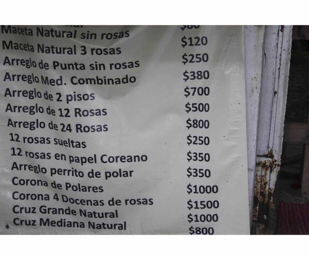 Se disparan hasta 250% los precios de las flores