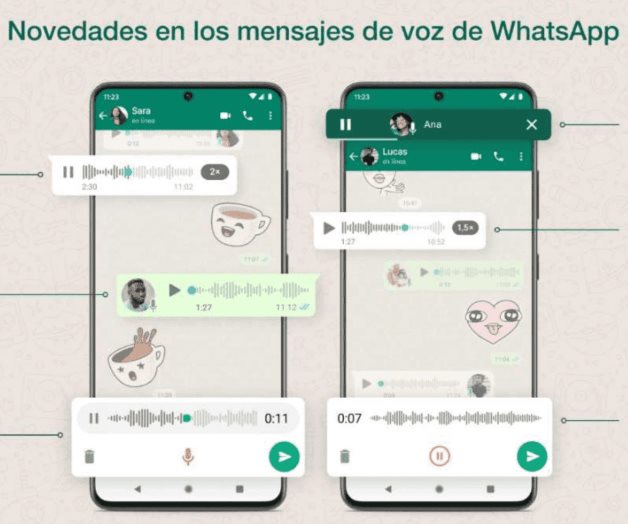 WhatsApp lanza nuevas funciones para los mensajes de voz