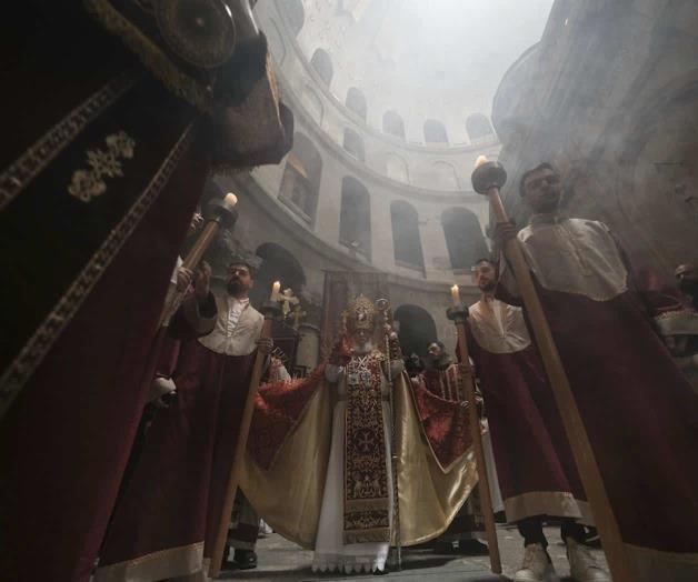 Celebran cristianos Pascua en Jerusalén