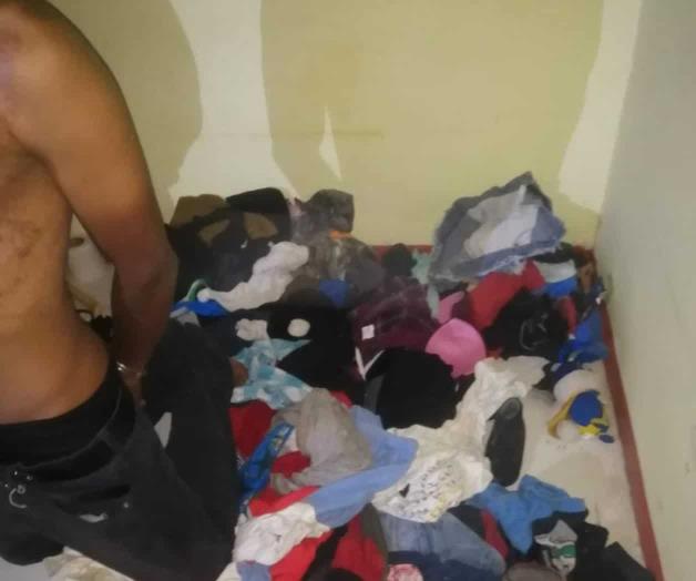 Es atrapado robando ropa íntima de su vecina