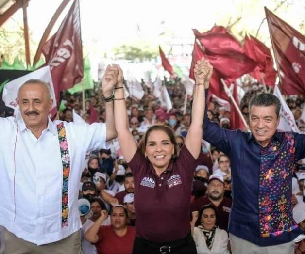 Hacen campaña en QR gobernadores de Chiapas y Tabasco