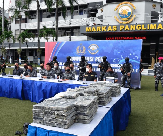 Aseguro histórico de cocaína en Indonesia