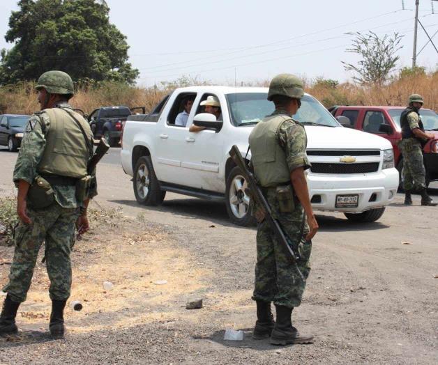 Bloquea el CJNG a militares Bloquea el CJNG a militares