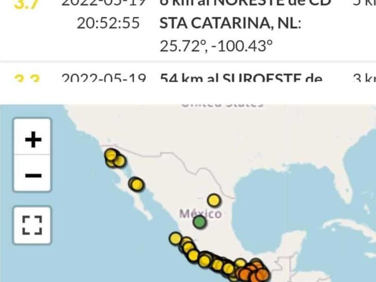 Se registra sismo en Santa Catarina Se registra sismo en Santa Catarina