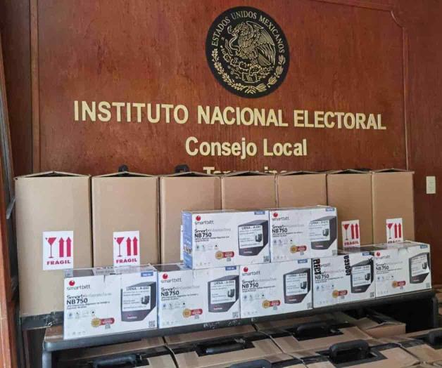 Recibe 50 urnas electrónicas la Junta Local del INE en Tamaulipas
