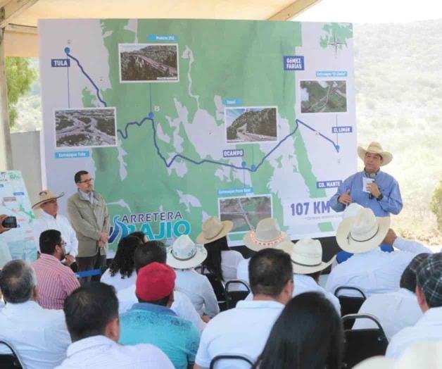 Supervisa Cabeza de Vaca avances de construcción de Carretera TAM-Bajío