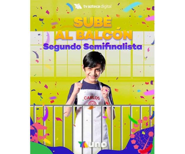 Es Carlos Javier segundo semifinalista en MasterChef Junior Es Carlos Javier segundo semifinalista en MasterChef Junior