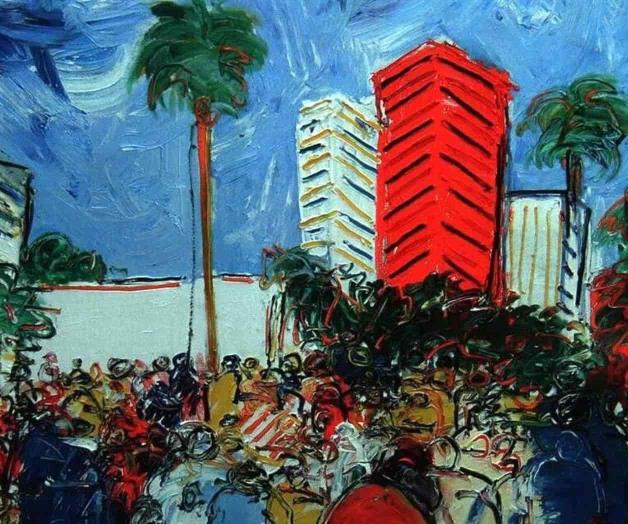 La palmera de Reforma en el pincel de Phil Kelly