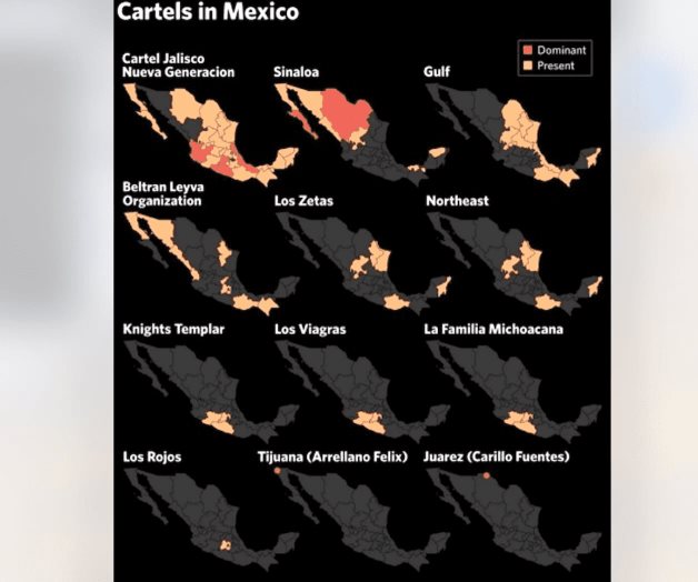 Dominan Tamaulipas cuatro narco imperios
