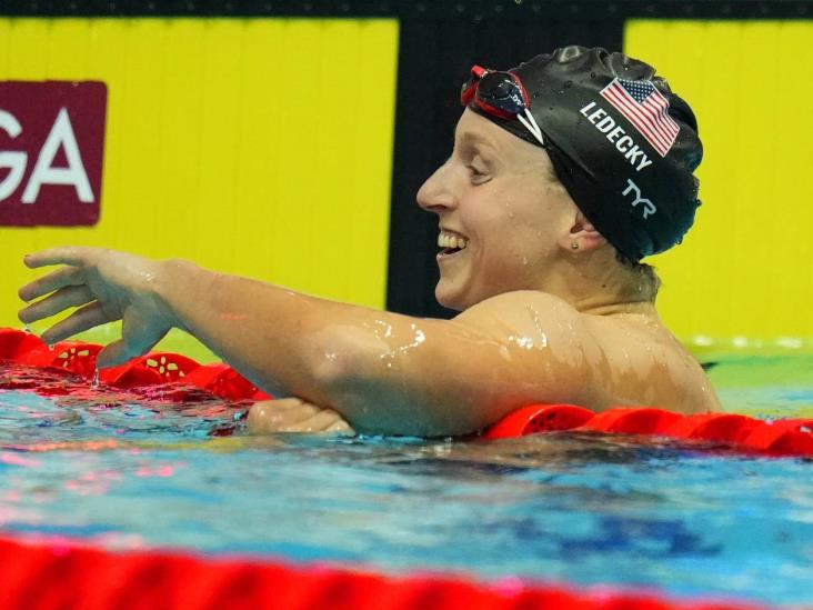 Ledecky gana en 400 metros libres en Mundial de Natación Ledecky gana en 400 metros libres en Mundial de Natación