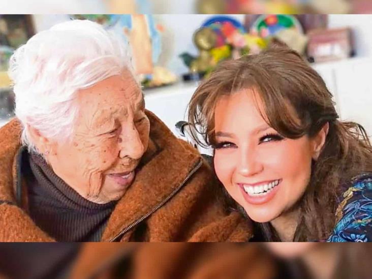 Thalía despide a su abuela Thalía despide a su abuela