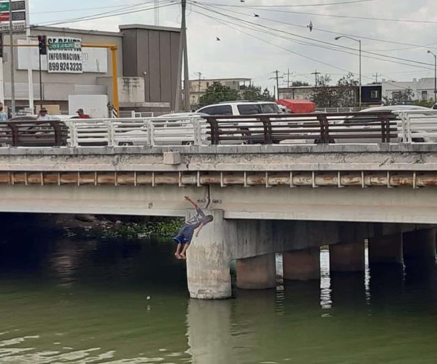 Retan jóvenes caudal del canal Anzaldúas