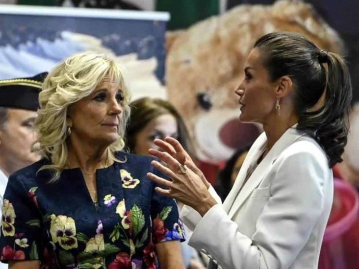 Visitan Reina Letizia y Jill Biden a refugiados ucranianos Visitan Reina Letizia y Jill Biden a refugiados ucranianos