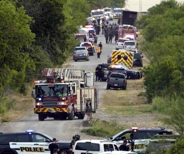 Los migrantes se estaban cocinando en el tráiler