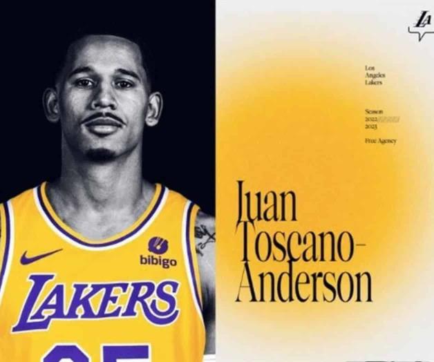 Oficialmente es Juan Toscano jugador de Lakers