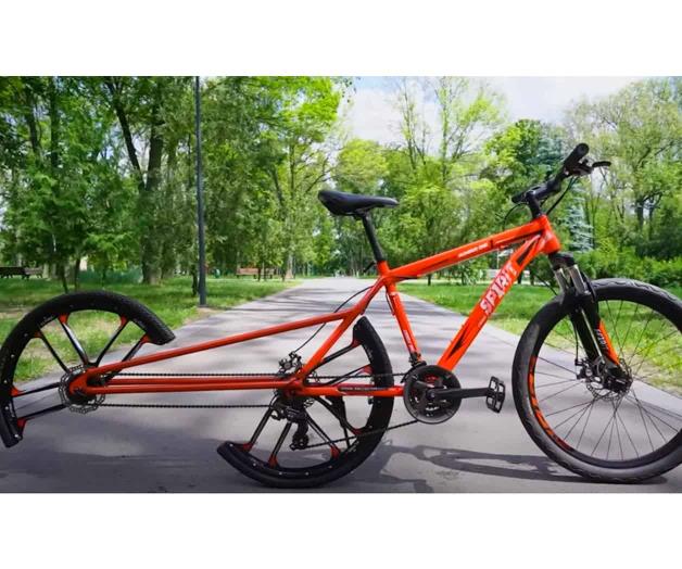 Conoce la bici con la rueda partida a la mitad Conoce la bici con la rueda partida a la mitad