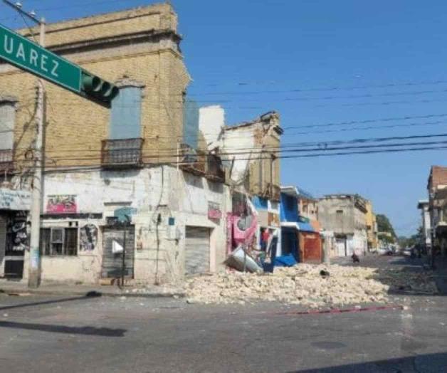 Amenaza el desplome de 40 edificios en Tampico