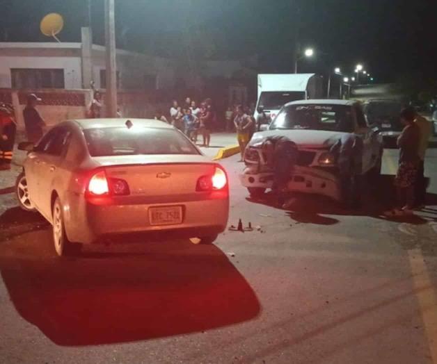 Deja choque 3 heridos: Una pequeñita entre los afectados