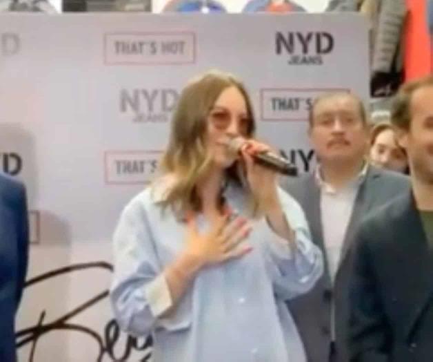 Belinda, de pisa y corre en Intermoda Belinda, de pisa y corre en Intermoda