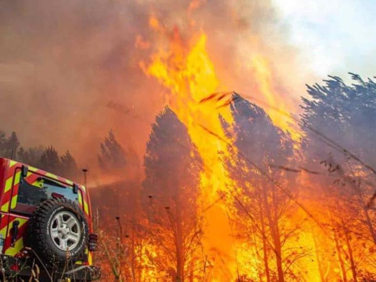 Fuertes incendios forestales en Francia y Portugal Fuertes incendios forestales en Francia y Portugal