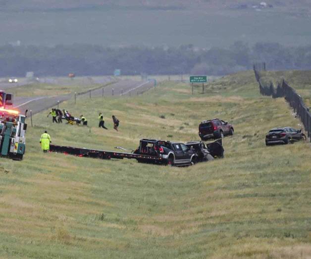 Seis muertos en choque en cadena en Montana Seis muertos en choque en cadena en Montana