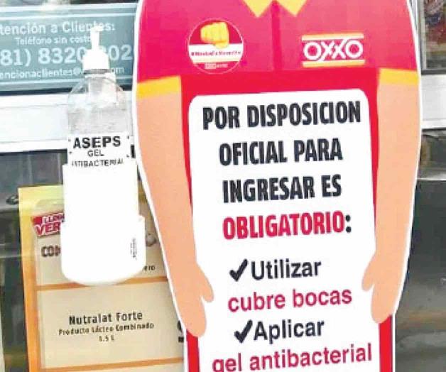 Refuerzan tiendas medidas sanitarias Refuerzan tiendas medidas sanitarias