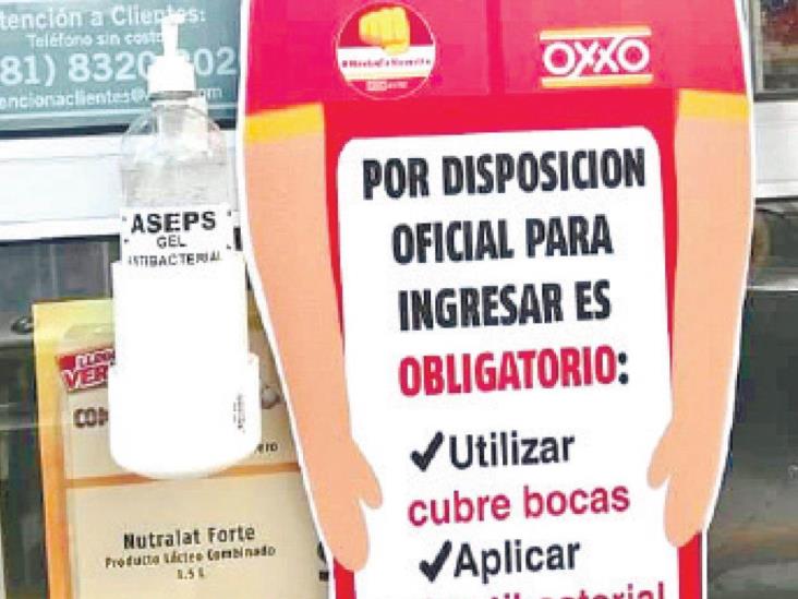 Refuerzan tiendas medidas sanitarias Refuerzan tiendas medidas sanitarias