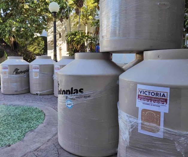 Mantienen subsidio de tinacos en Victoria