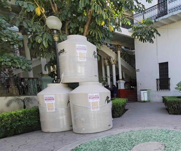 Avanza programa de tinacos subsidiados