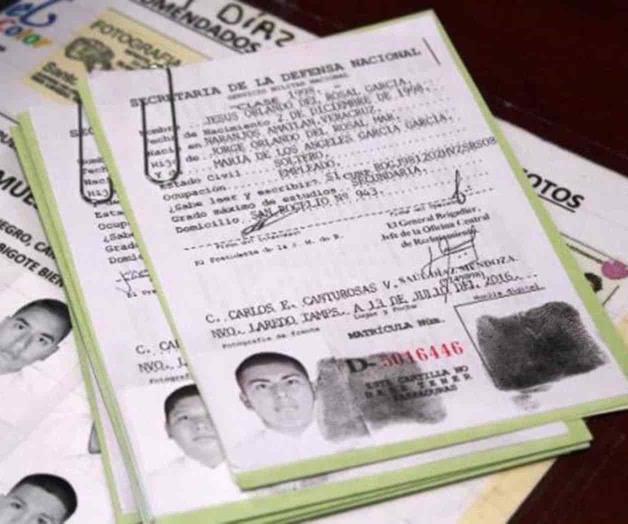 Buscan 170 su cartilla militar Buscan 170 su cartilla militar