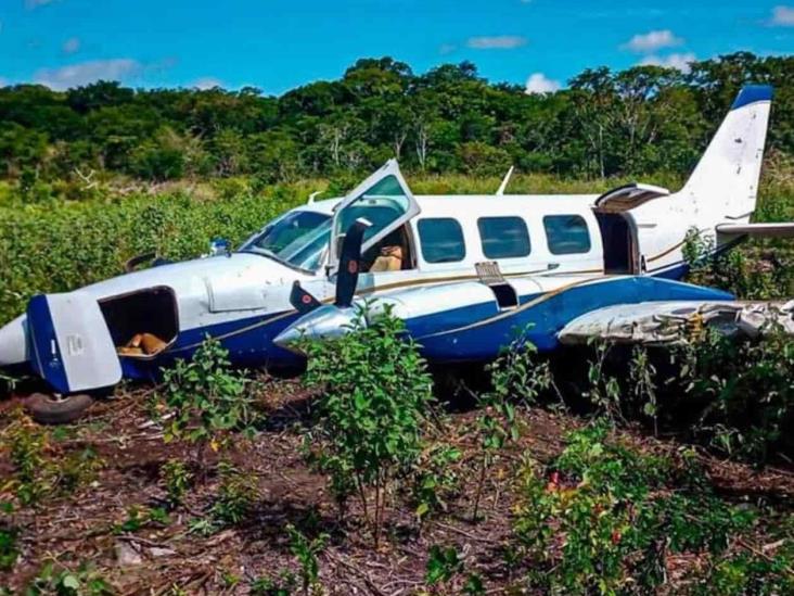 Asegura Sedena aeronave y 460 kg de cocaína en Campeche Asegura Sedena aeronave y 460 kg de cocaína en Campeche