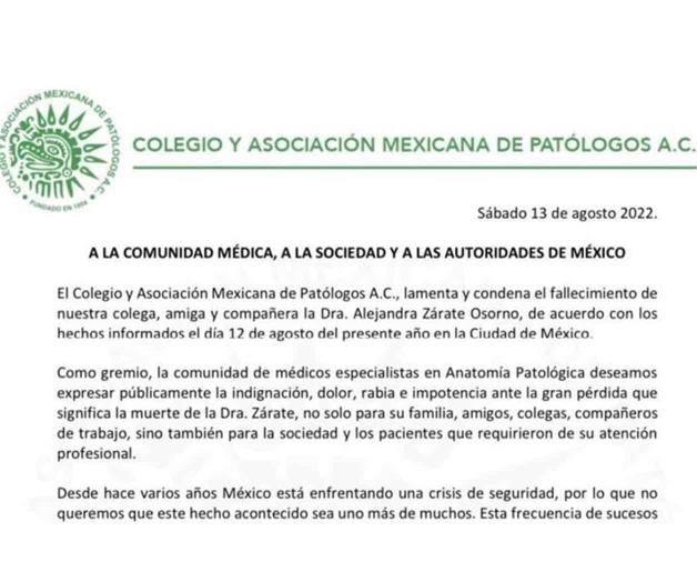 ¡No queremos vivir con miedo!, claman médicos ¡No queremos vivir con miedo!, claman médicos