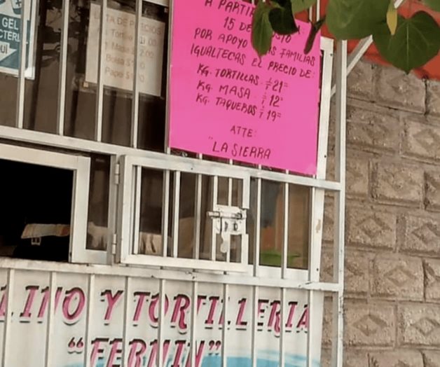 La Sierra obliga a bajar el precio de la tortilla en Iguala