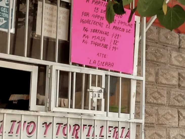 La Sierra obliga a bajar el precio de la tortilla en Iguala La Sierra obliga a bajar el precio de la tortilla en Iguala