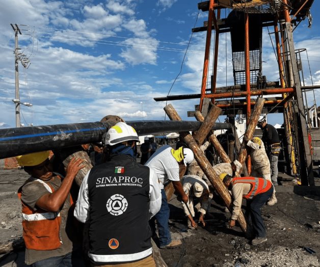 Búsqueda de mineros en Sabinas, Coahuila: Logran reducir niveles de agua en pozos