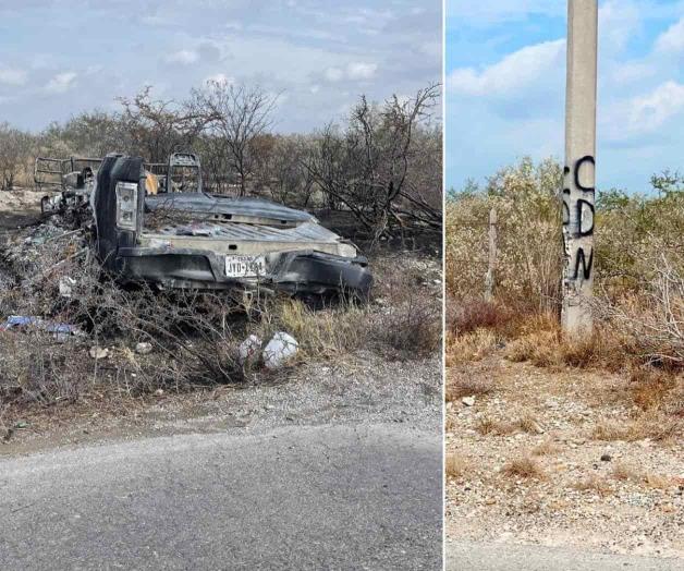 Encuentran camioneta convertida en chatarra
