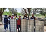 Entrega Club Rotario donación de lámparas